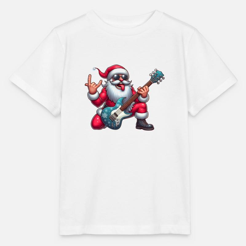 Santa Rock 3 - Stanley/Stella MINI CREATOR Kids’ T-Shirt - white
