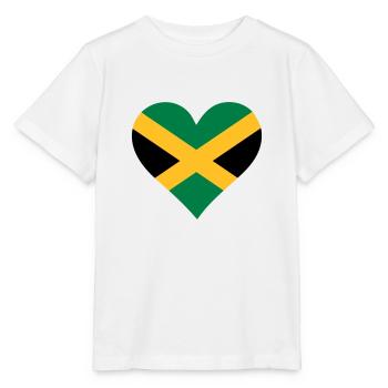 Un coeur pour la Jamaïque - T-shirt bio MINI CREATOR Stanley/Stella Enfant - blanc - Devant - Maike (125cm)