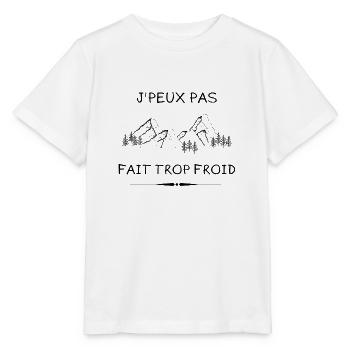 TROP FROID - T-shirt bio MINI CREATOR Stanley/Stella Enfant - blanc - Devant - Maike (125cm)