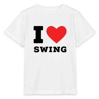 I love swing - Stanley/Stella MINI CREATOR Kids’ T-Shirt - white - Front - Maike (125cm)
