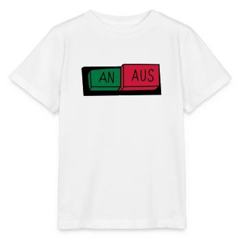 An / Aus Schalter - Stanley/Stella Kinder T-Shirt MINI CREATOR  - Weiß - Vorne - Maike (125cm)