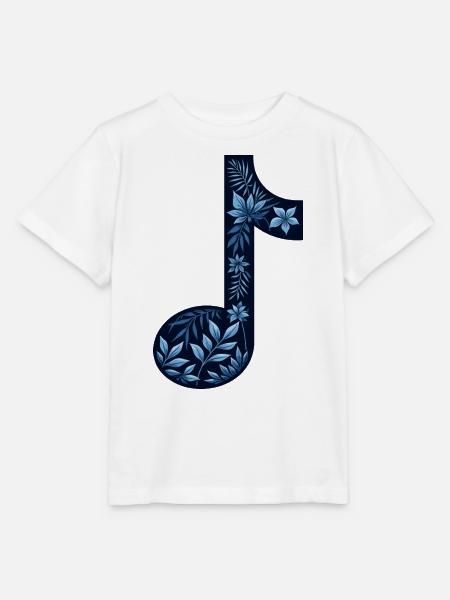 Blume Musiker Musiknote - Stanley/Stella Kinder T-Shirt MINI CREATOR  - Weiß