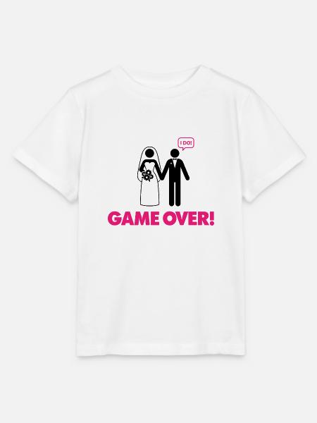 Spiel beendet. Ich bin verheiratet. - Stanley/Stella Kinder T-Shirt MINI CREATOR  - Weiß