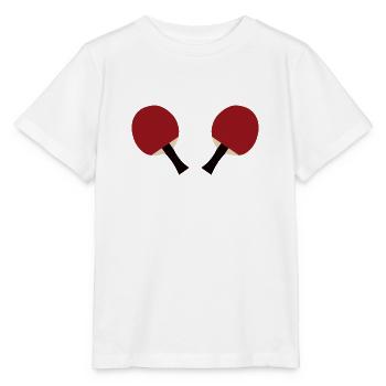 2x Tischtennisschläger - Stanley/Stella Kinder T-Shirt MINI CREATOR  - Weiß - Vorne - Maike (125cm)