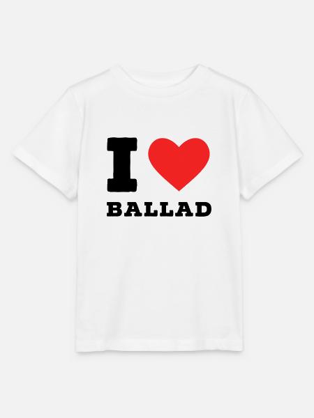 Ich liebe Balladen - Stanley/Stella Kinder T-Shirt MINI CREATOR  - Weiß