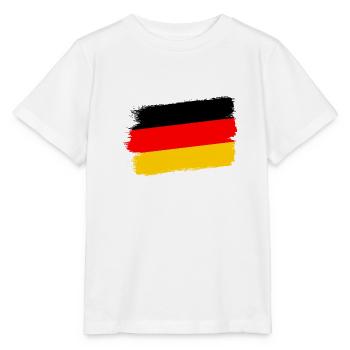 Drapeau de l’Allemagne Drapeau allemand Utilisé Look Homeland - T-shirt bio MINI CREATOR Stanley/Stella Enfant - blanc - Devant - Maike (125cm)