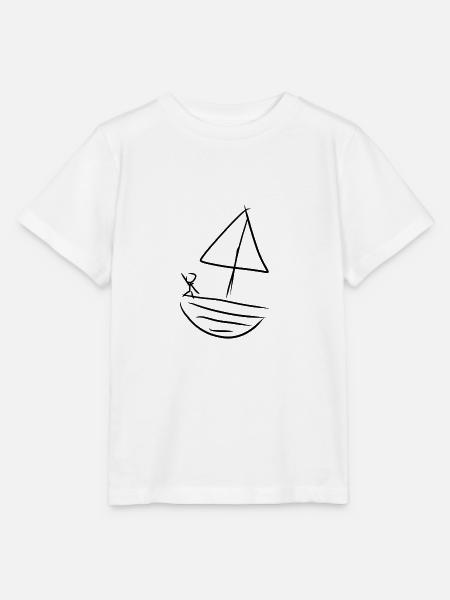 Boot Wasser - Stanley/Stella Kinder T-Shirt MINI CREATOR - Weiß