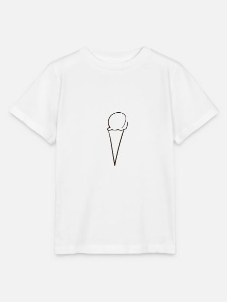 eiscreme eis - Stanley/Stella Kinder T-Shirt MINI CREATOR  - Weiß