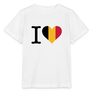 I Love Belgium - Stanley/Stella MINI CREATOR Kids’ T-Shirt - white - Front - Maike (125cm)