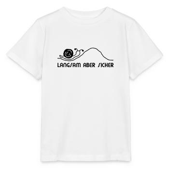 Schnecke langsam - Stanley/Stella Kinder T-Shirt MINI CREATOR  - Weiß - Vorne - Maike (125cm)