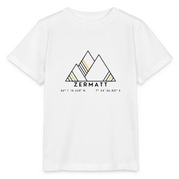 Minimalistisches Zermatt-Logo - Stanley/Stella Kinder T-Shirt MINI CREATOR  - Weiß - Vorne - Maike (125cm)