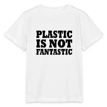 Plastic is not fantastic - Stanley/Stella MINI CREATOR Kids’ T-Shirt - white - Front - Maike (125cm)