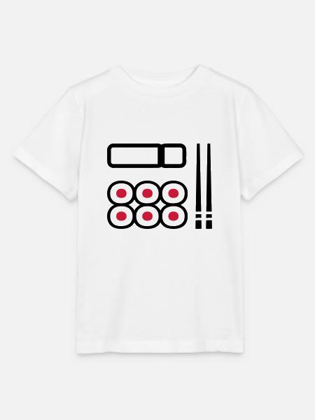 Sushi - Koszulka dziecięca Stanley/Stella MINI CREATOR  - biały