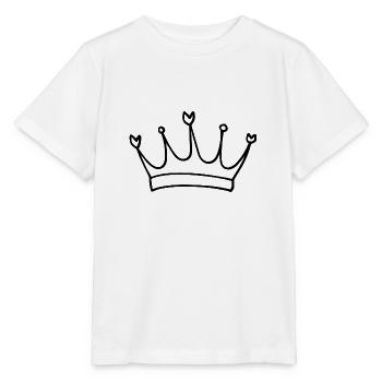 Couronne - T-shirt bio MINI CREATOR Stanley/Stella Enfant - blanc - Devant - Maike (125cm)