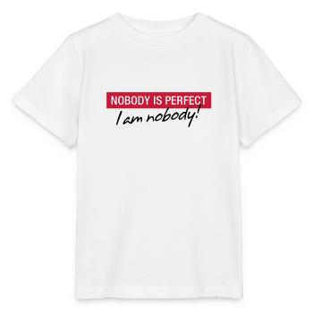 Personne n est parfait. Je ne suis personne! - T-shirt bio MINI CREATOR Stanley/Stella Enfant - blanc - Devant - Maike (125cm)