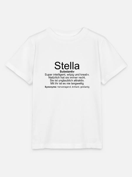 Name Definition Stella - Stanley/Stella Kinder T-Shirt MINI CREATOR - Weiß