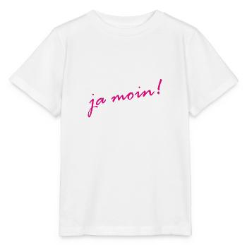Ja Moin! - Guten Morgen - Nordsee - Ostsee - Anker - Stanley/Stella Kinder T-Shirt MINI CREATOR  - Weiß - Vorne - Maike (125cm)