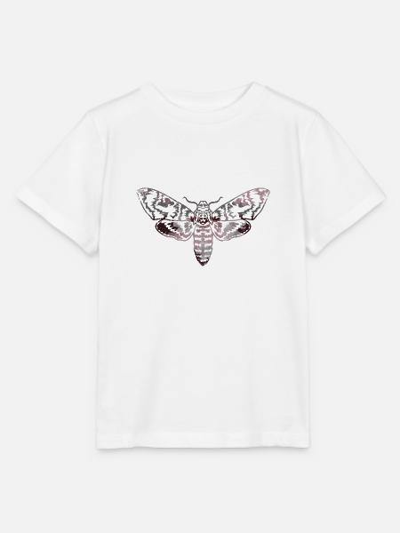 Motte,outline,grau,beige,Falter - Stanley/Stella Kinder T-Shirt MINI CREATOR - Weiß