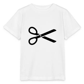 Schere - Stanley/Stella Kinder T-Shirt MINI CREATOR  - Weiß - Vorne - Maike (125cm)