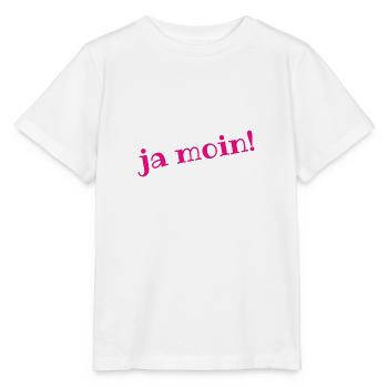 Ja Moin! - Guten Morgen - Nordsee - Ostsee - Anker - Stanley/Stella Kinder T-Shirt MINI CREATOR  - Weiß - Vorne - Maike (125cm)