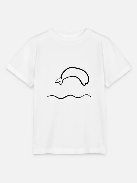 delfin wasser - Stanley/Stella Kinder T-Shirt MINI CREATOR - Weiß