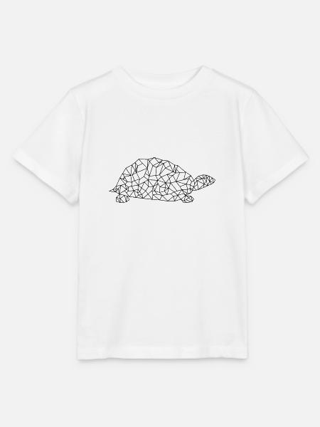 Turtle Polygon - Stanley/Stella Kinder T-Shirt MINI CREATOR - Weiß