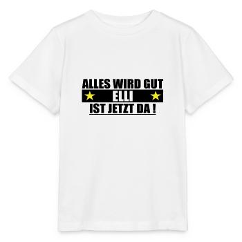 Elli last name First name Birthday - Stanley/Stella MINI CREATOR Kids’ T-Shirt - white - Front - Maike (125cm)