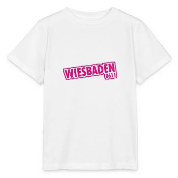 Wiesbaden 0611 Vorwahl - Stanley/Stella Kinder T-Shirt MINI CREATOR  - Weiß - Vorne - Maike (125cm)