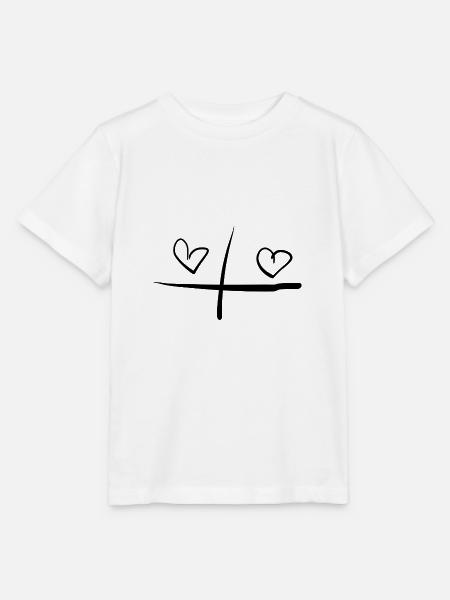 herz herzen - Stanley/Stella Kinder T-Shirt MINI CREATOR - Weiß