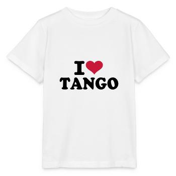 J'aime le tango - T-shirt bio MINI CREATOR Stanley/Stella Enfant - blanc - Devant - Maike (125cm)