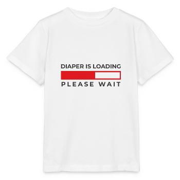 Diaper full of diapers mom mother father dad - Stanley/Stella MINI CREATOR Kids’ T-Shirt - white - Front - Maike (125cm)