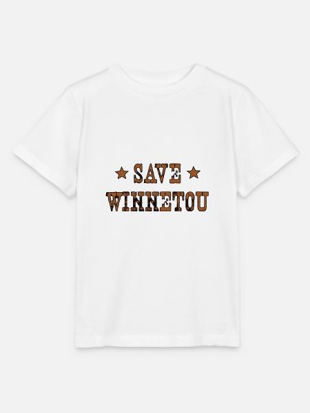 Save Winnetou Indianer Wilder Westen Geschenk - Stanley/Stella Kinder T-Shirt MINI CREATOR  - Weiß