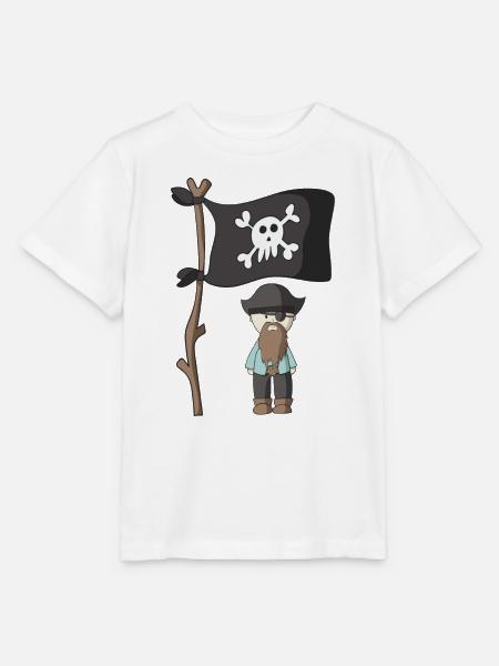 Pirat - Stanley/Stella Kinder T-Shirt MINI CREATOR - Weiß