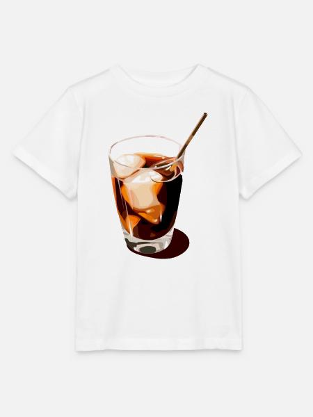 Kaffeegetränk Illustration - Stanley/Stella Kinder T-Shirt MINI CREATOR  - Weiß