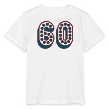 60. 60 ANS. 60e ANNIVERSAIRE. ANNIVERSAIRE 60 ANS. - T-shirt bio MINI CREATOR Stanley/Stella Enfant - blanc - Devant - Maike (125cm)