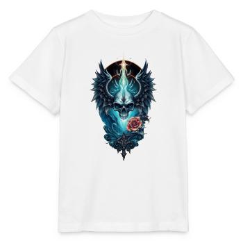 Atemberaubender Schädel - Stanley/Stella Kinder T-Shirt MINI CREATOR  - Weiß - Vorne - Maike (125cm)