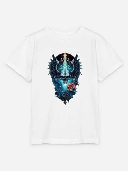 Atemberaubender Schädel - Stanley/Stella Kinder T-Shirt MINI CREATOR - Weiß