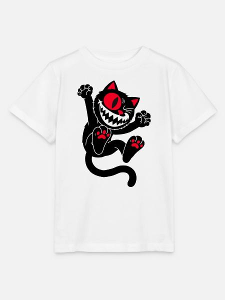 Springende Katze - Stanley/Stella Kinder T-Shirt MINI CREATOR - Weiß