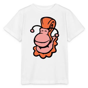 coquille d'escargot limace escargot sourit doucement - T-shirt bio MINI CREATOR Stanley/Stella Enfant - blanc - Devant - Maike (125cm)