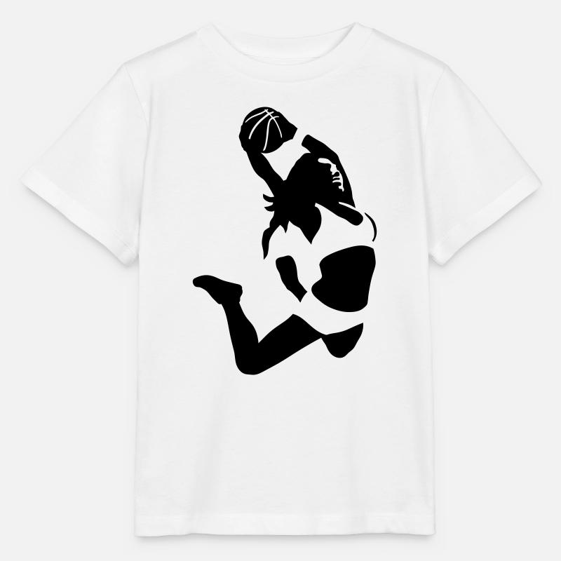 Basketteur Fille - T-shirt bio MINI CREATOR Stanley/Stella Enfant - blanc