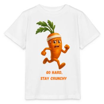 CarottesGo Hard Reste Croquante Caricature - T-shirt bio MINI CREATOR Stanley/Stella Enfant - blanc - Devant - Maike (125cm)