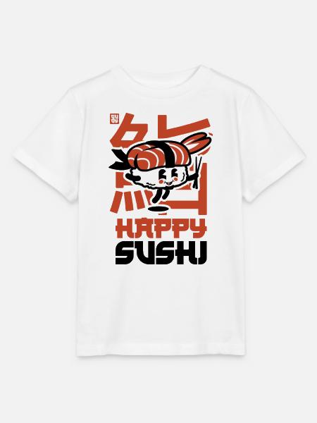 happy sushi - Stanley/Stella Kinder T-Shirt MINI CREATOR - Weiß