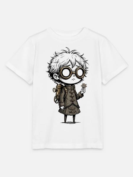 Kid Steampunk Glasses Cogs Manga - Stanley/Stella Kinder T-Shirt MINI CREATOR  - Weiß