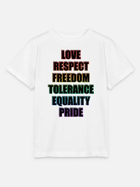 LGBTQ-Pride-Werte - Stanley/Stella Kinder T-Shirt MINI CREATOR - Weiß