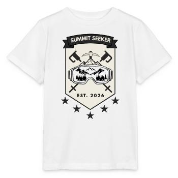 Summit Seeker Skiabzeichen - Stanley/Stella Kinder T-Shirt MINI CREATOR  - Weiß - Vorne - Maike (125cm)