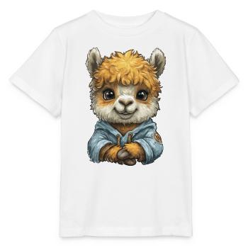 Kuscheliges Alpaka Hoodie - Stanley/Stella Kinder T-Shirt MINI CREATOR  - Weiß - Vorne - Maike (125cm)