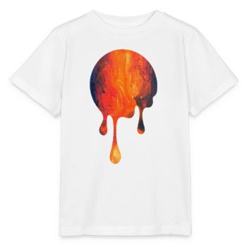 Tropfende Glutblüte - Stanley/Stella Kinder T-Shirt MINI CREATOR  - Weiß - Vorne - Maike (125cm)