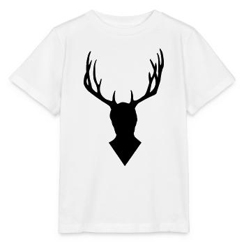 Hannibal - Deer head - Stanley/Stella MINI CREATOR Kids’ T-Shirt - white - Front - Maike (125cm)