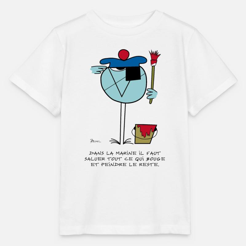 La devise du Marin - T-shirt bio MINI CREATOR Stanley/Stella Enfant - blanc