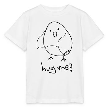 hug me! (Cute Bird) - Stanley/Stella Kinder T-Shirt MINI CREATOR  - Weiß - Vorne - Maike (125cm)